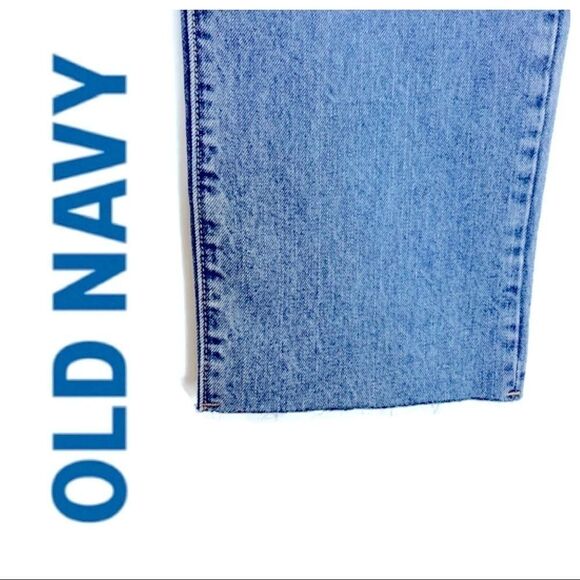 OLD NAVY Extra-High Waisted BOYFRIEND LOLA Straight Rigid Raw-Edge SIZE 10 - Picture 5 of 8